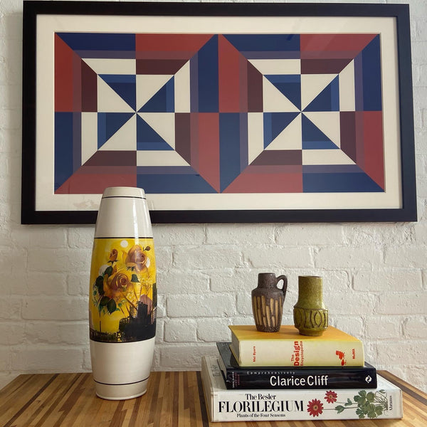double flag fine art print