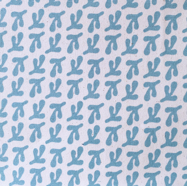 BIRD'S FEET COASTAL BLUE on 10 oz. CANVAS SWATCH