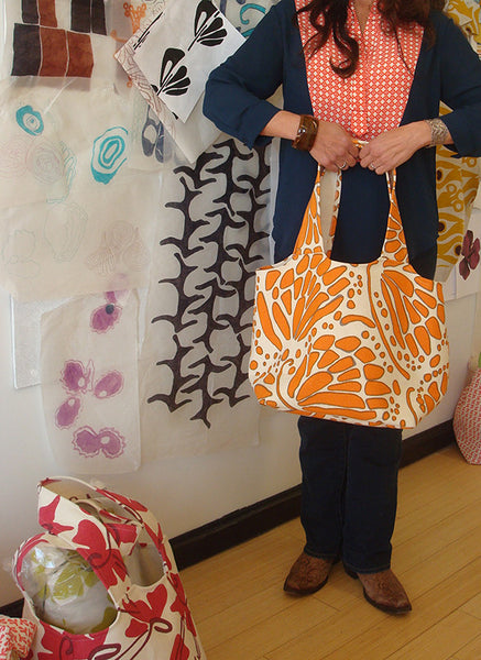 Wings tote tangerine