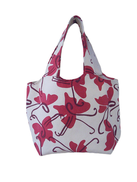 Butterfly tote fushia