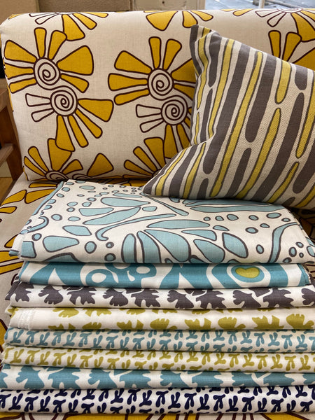 MORRIS STONE/SPRING on natural yardage