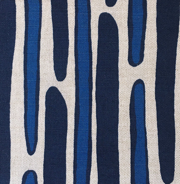 MORRIS COBALT/NAVY on natural yardage