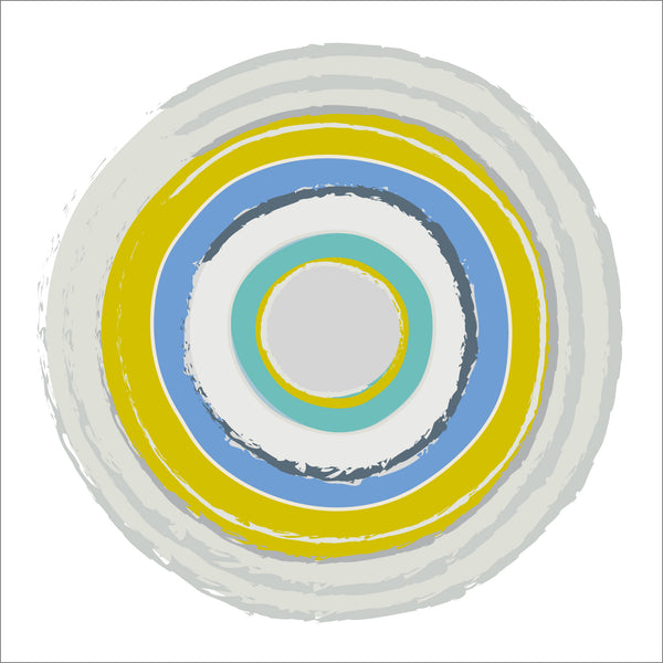 Geometric Yellow Circles Fine Art Print